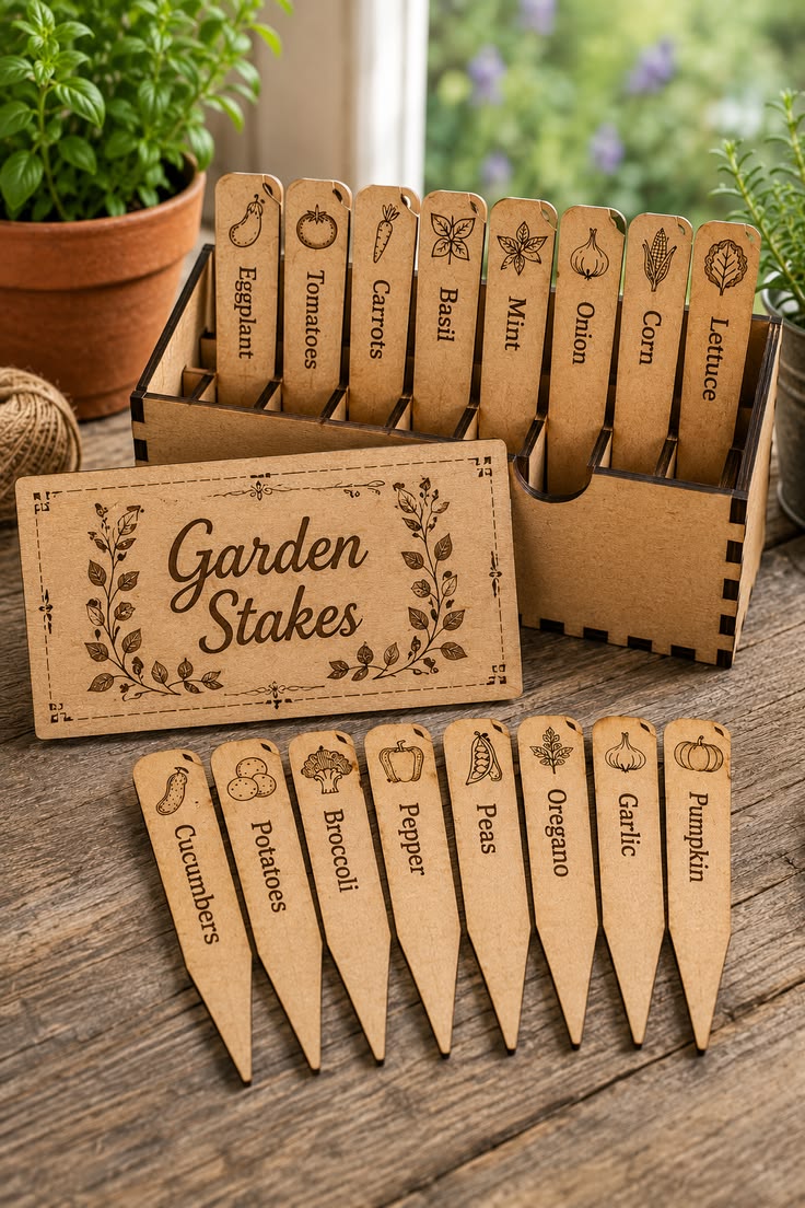 Garden Plant Markers (Set of 8)