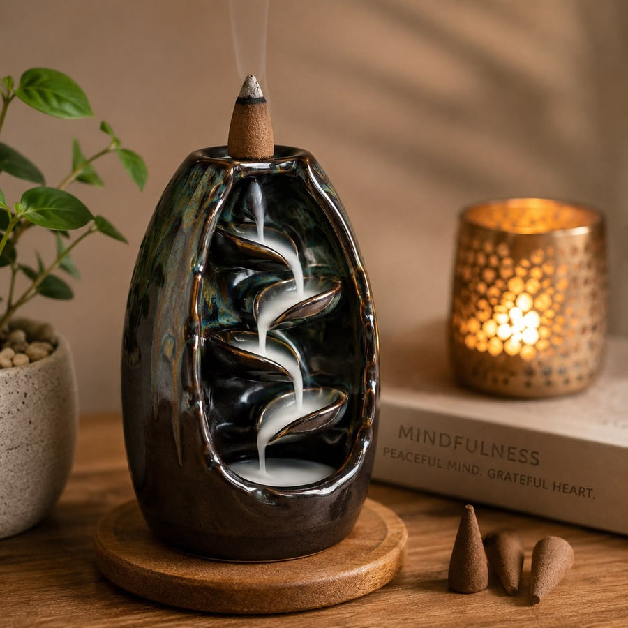 Incense Cone Waterfall Burner