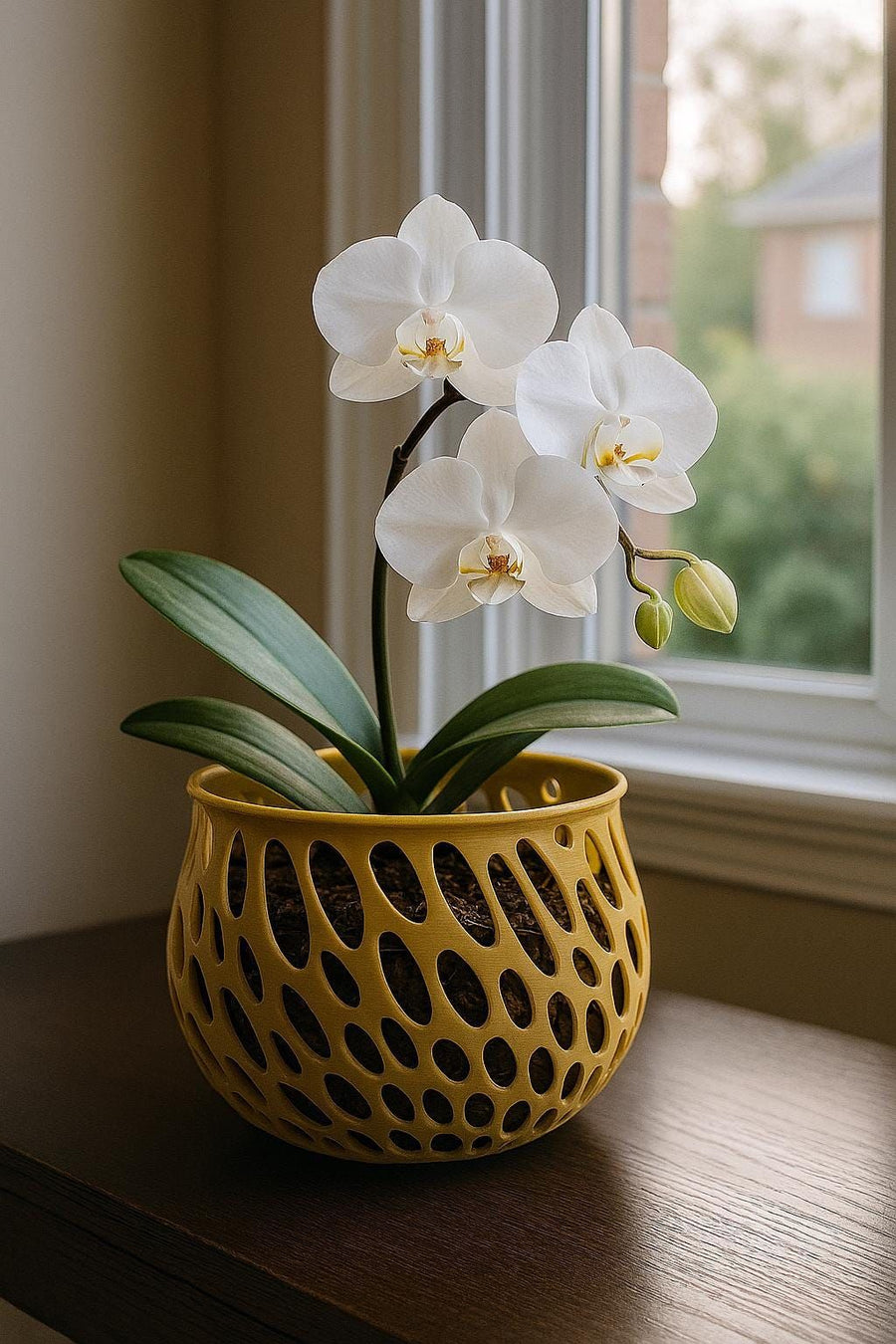 Orchid Pot with Side Vents