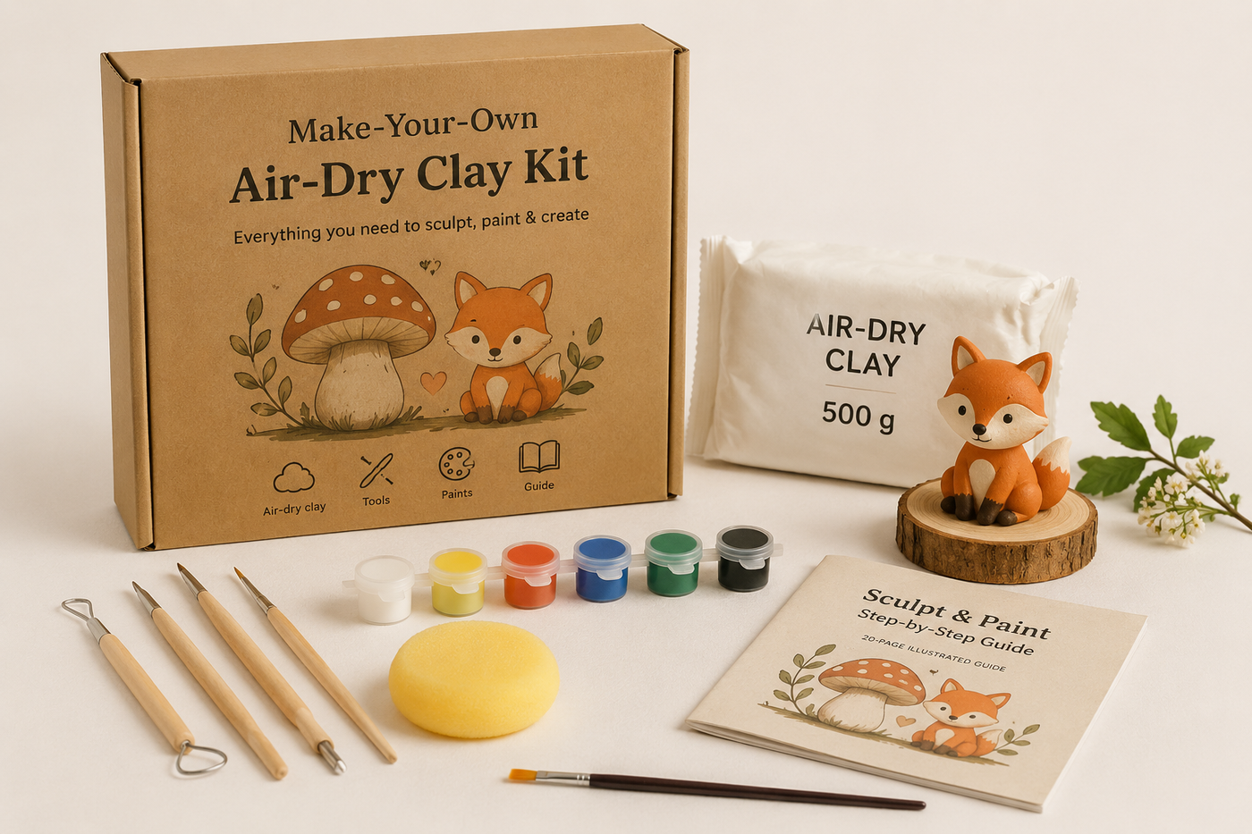 Make-Your-Own Air-Dry Clay Kit